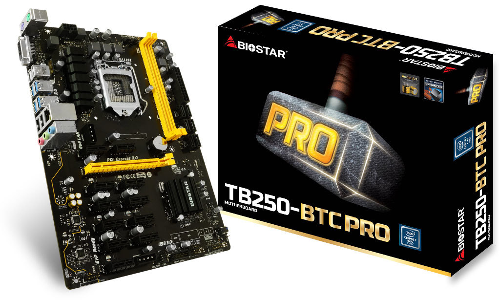 Biostar TB250-BTC Pro for Crypto mining
