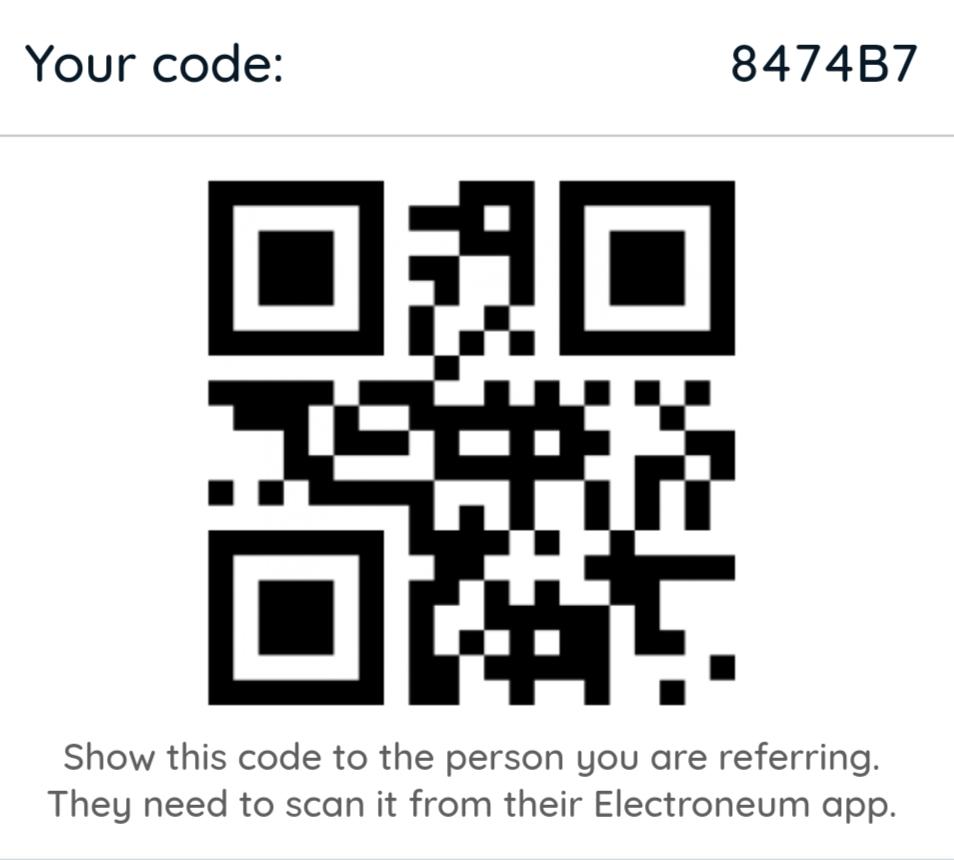 Download Electroneum Referral Code Electroneum QR Code